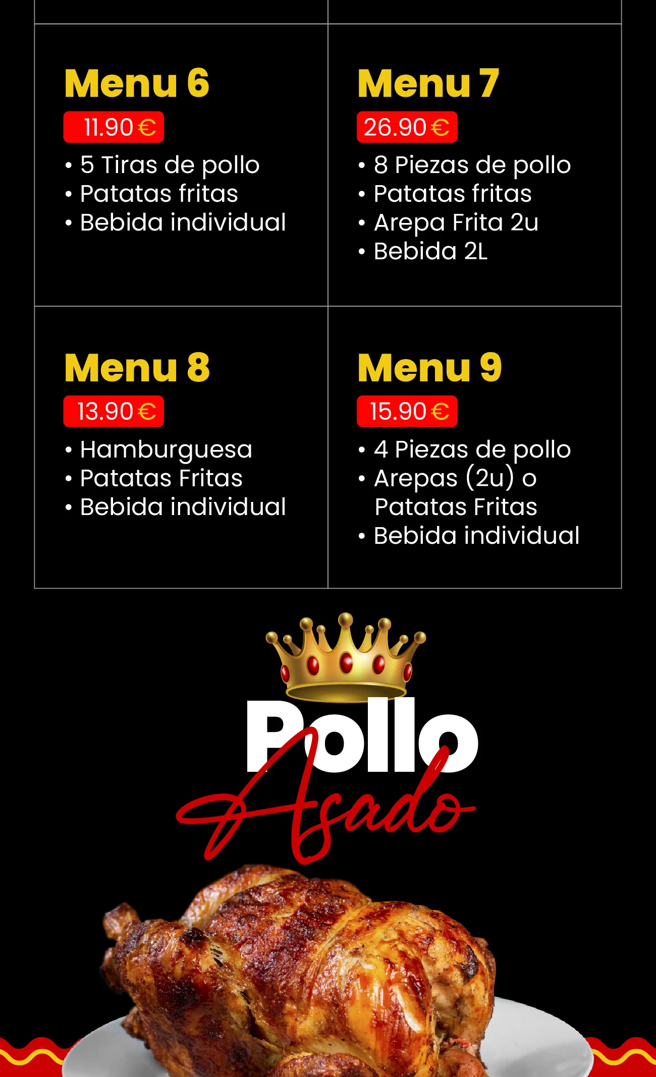 Carta El Rey Pollo